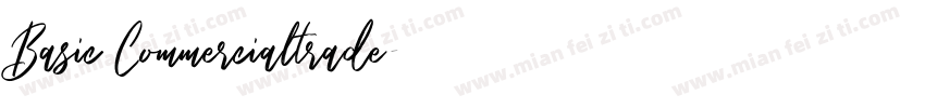 Basic Commercialtrade字体转换